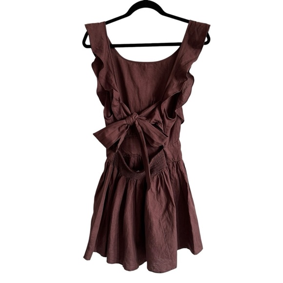 Free People Erin Minidress, Brown, Size M - Picture 8 of 10